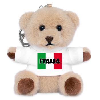 Italia - Flagge von Italien - Teddy Schlüsselanhänger - Weiß - Vorne
