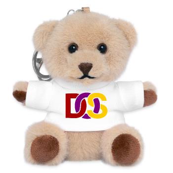 Retro MS DOS Logo - Teddy Schlüsselanhänger - Weiß - Vorne