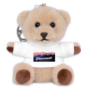 Schwarzwald - im Herzen Badisch - Teddy Schlüsselanhänger - Weiß - Vorne