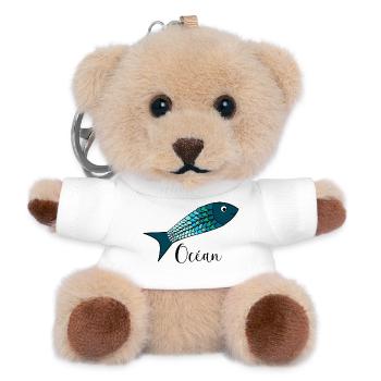 OCEAN. SEA. ECOLOGY. SARDINE. FISH. - Teddy Keyring - white - Front