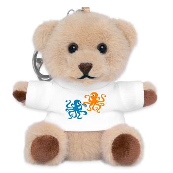 Octopus Valentine’s Day Comic Sea Octopus Enfant - Porte-clés ourson - blanc - Devant