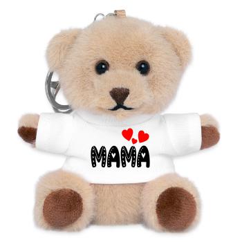SCHRIFTZUG MAMA - MUTTERTAG GESCHENKIDEEN - Teddy Schlüsselanhänger - Weiß - Vorne