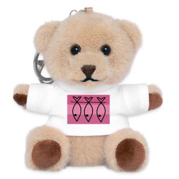 SARDINE. FISH. APRIL FOOL. EASTER. SEA - Teddy Keyring - white - Front