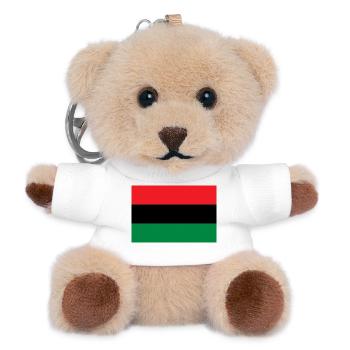 Flag of the UNIA - Pan African Alliance Afrika - Teddy Schlüsselanhänger - Weiß - Vorne