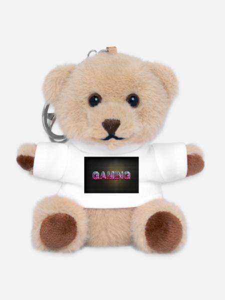 Games, Gamer, Gamescon - Teddy Schlüsselanhänger - Weiß