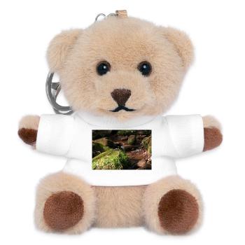 Schwarzwälder Waldbach - Teddy Schlüsselanhänger - Weiß - Vorne
