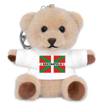 Bakersfield ikurriña. Basque community. California - Teddy Keyring - white - Front