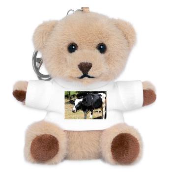Affiche de vache - Porte-clés ourson - blanc - Devant
