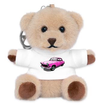 Volga Pink - Teddy Schlüsselanhänger - Weiß - Vorne