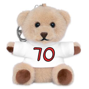HAPPY BIRTHDAY. HAPPY BIRTHDAY. ANNIVERSARY. - Teddy Keyring - white - Front