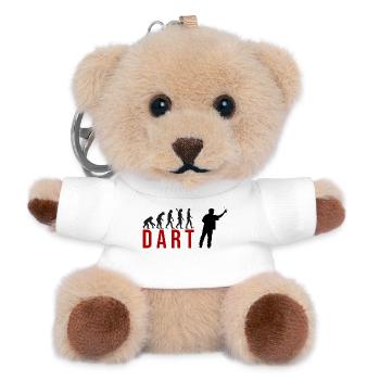 Ecolution Dart - Teddy Schlüsselanhänger - Weiß - Vorne