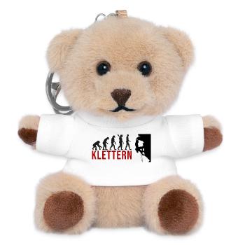 Ecolution Klettern - Teddy Schlüsselanhänger - Weiß - Vorne