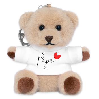 DAD. FATHER'S DAY. HAPPY FATHER'S DAY. HAPPY BIRTHDAY. - Teddy Keyring - white - Front
