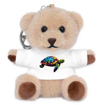 Turtle - Teddy Keyring - white - Front