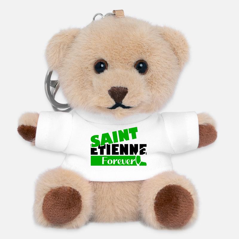 Saint Etienne Forever Bold Logo Tee - Porte-clés ourson - blanc