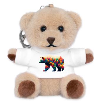 Ours - Porte-clés ourson - blanc - Devant