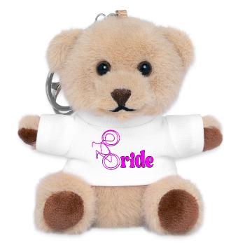 FAHRRAD RADFAHREN BRAUT - Teddy Schlüsselanhänger - Weiß - Vorne