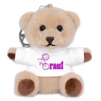 JUNGGESELLINNENABSCHIED FAHRRAD RAD JGA BRAUT - Teddy Schlüsselanhänger - Weiß - Vorne