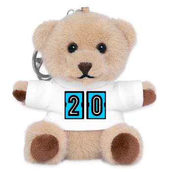 20. 20th ANNIVERSARY. 20 YEARS ANNIVERSARY. 20 YEARS. - Teddy Keyring - white - Front