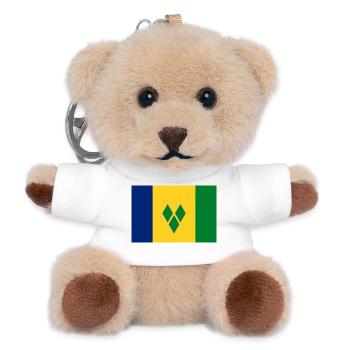 Saint Vincent and the Grenadines - Teddy Keyring - white - Front