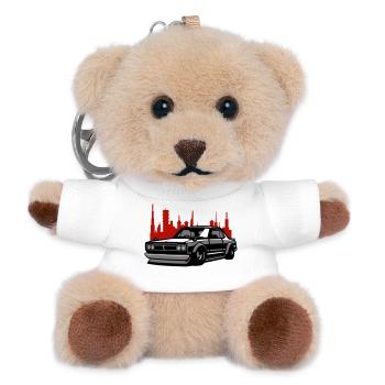 Lowrider Skyline Silhouette - Teddy Schlüsselanhänger - Weiß - Vorne