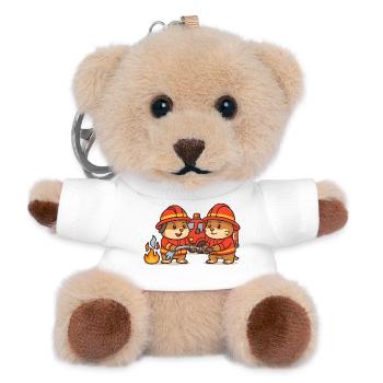 Firefighter hamsters - Teddy Keyring - white - Front