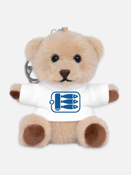 Sardinen - Teddy Schlüsselanhänger - Weiß