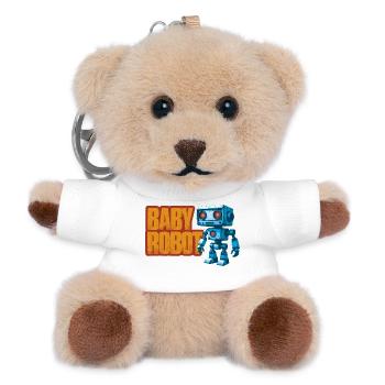 Robot Vintage - Teddy Keyring - white - Front