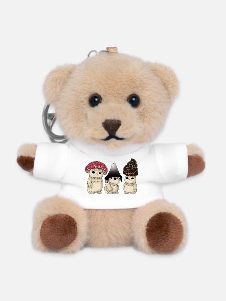 Pilz - Teddy Schlüsselanhänger - Weiß