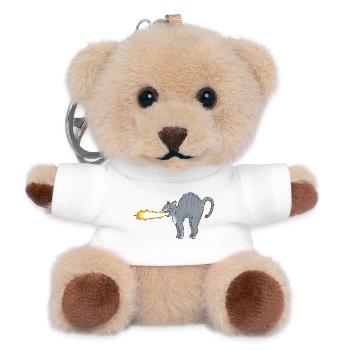 Lume-Katze - Teddy Schlüsselanhänger - Weiß - Vorne