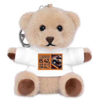 42 is the answer - Teddy Keyring - white - Front