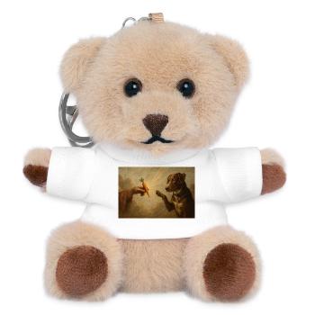 Carrot of Enlightenment Dog - Teddy Keyring - white - Front