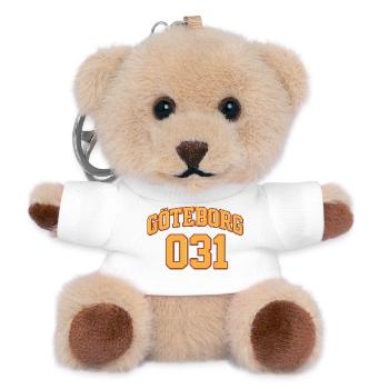 Gothenburg 031 emblem - Teddy Keyring - white - Front