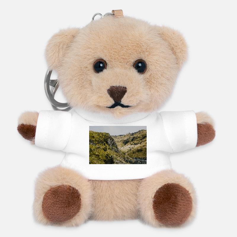 Hill Country Impression Backdrop - Teddy Keyring - white
