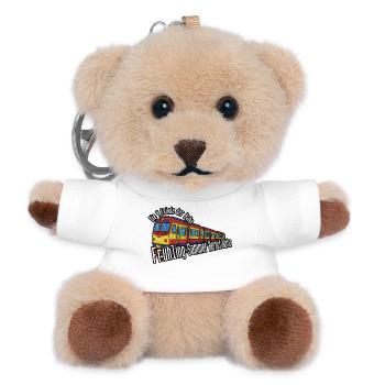 Railway colours seasons, year-round delay - Teddy Keyring - white - Front