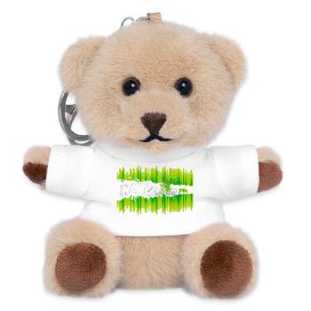 Find Peace & Strength – Harmonious Nature T-Shirt - Teddy Keyring - white - Front