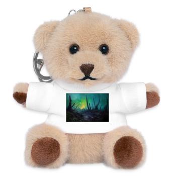 Dark Fantasy Illustration - Teddy Schlüsselanhänger - Weiß - Vorne