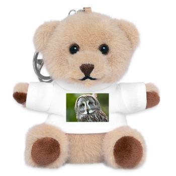 Mystical Night Owl - Teddy Keyring - white - Front