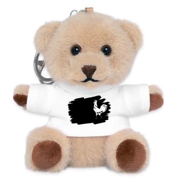 Emblème des glyphes de minuit - Porte-clés ourson - blanc - Devant