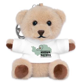 Lower Bavaria | STRAUBING ARCH - Teddy Keyring - white - Front