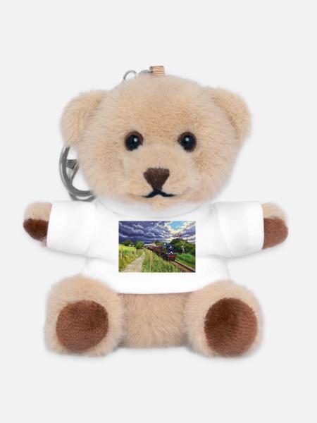 Heritage Express in Green Valley - Teddy Keyring - white