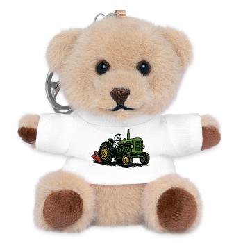 Green tractor in the light of agriculture - Teddy Keyring - white - Front