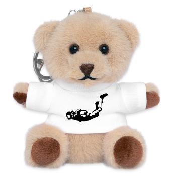 Skydiver - Teddy Keyring - white - Front