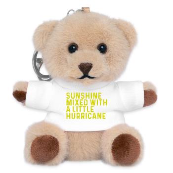 Sunshine & Hurricane – Your Statement Mix - Teddy Keyring - white - Front