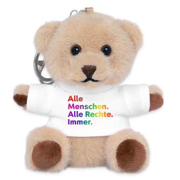 All People All Rights Always Statement - Teddy Keyring - white - Front