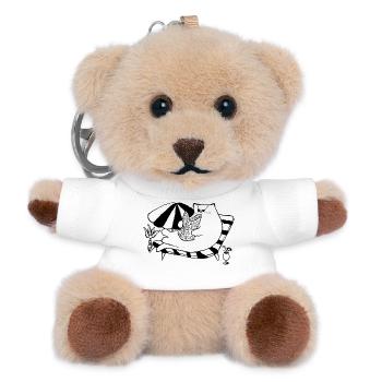 DU HAST ES VERDIENT, DICH AUSZURUHEN - Teddy Schlüsselanhänger - Weiß - Vorne