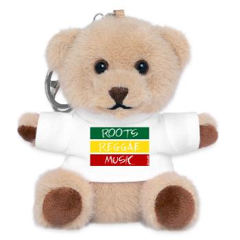 Roots-Reggae-Musik - Teddy Schlüsselanhänger - Weiß - Vorne