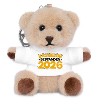 Bachelor 2026 Abschluss Promotion Sponsion - Teddy Schlüsselanhänger - Weiß - Vorne