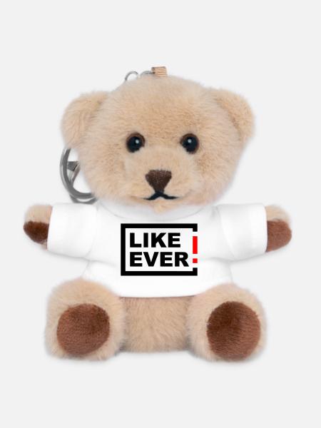 LIKE EVER! - Teddy Keyring - white