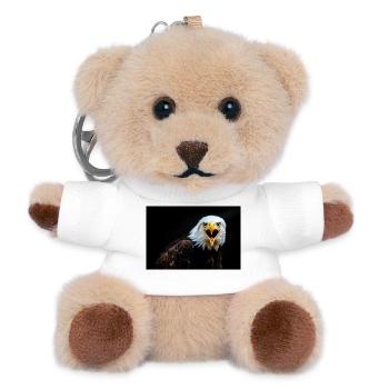 Wütender Adler Blick - Teddy Schlüsselanhänger - Weiß - Vorne